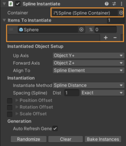 Unity公式機能を使ってオブジェクトを等間隔に並べて配置する方法【スプライン(spline)の使い方】 - umi studio blog